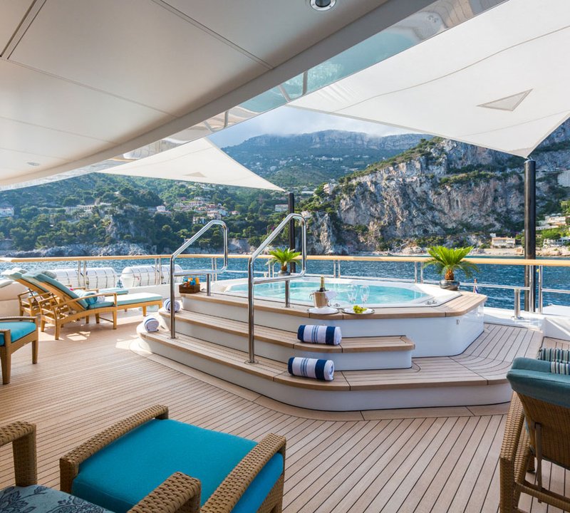Yacht Polar Star On The Fench Riviera