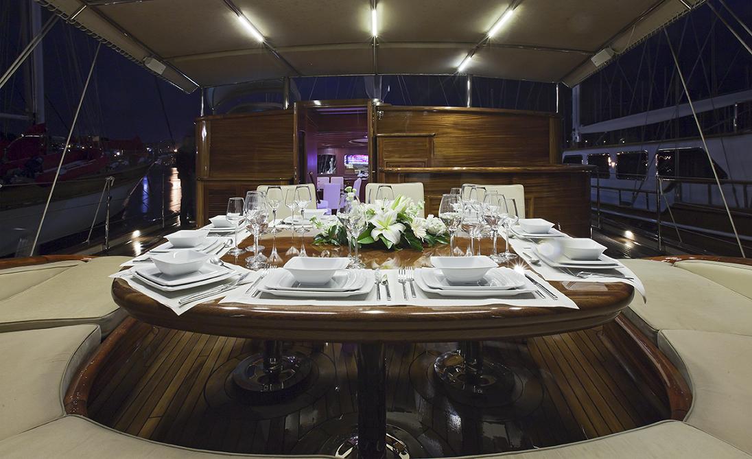 Yacht REGINA - Cockpit Aft