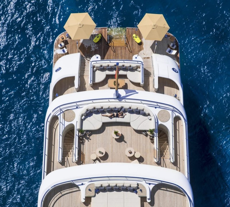 Yacht RoMEA By Abeking & Rasmussen - Sunbathing On Aft Decks