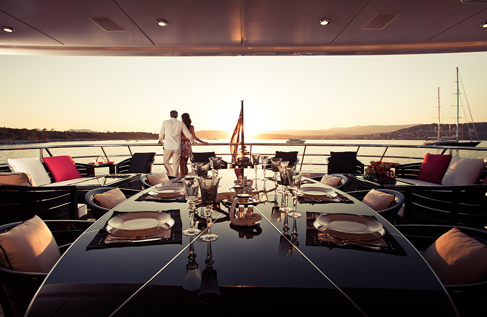 Yacht STEP ONE An Amels 180 LE - Alfresco Sunset Romance