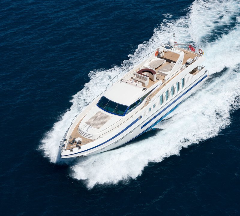 Yacht SUPERTOY - From Above