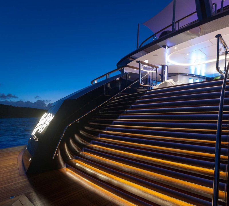 Yacht Solandge - Aft Swim Deck