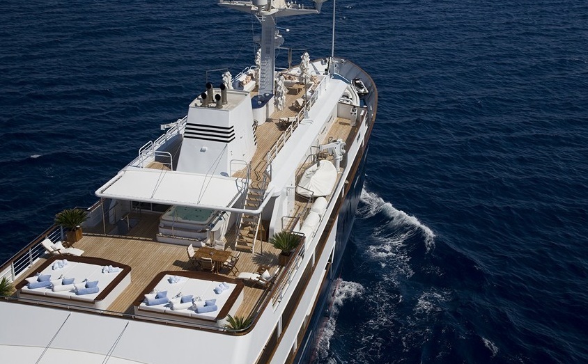 Yacht TITAN -  Aft View