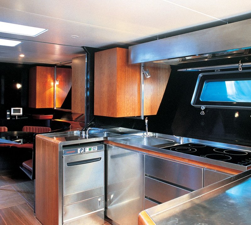 Yacht Wally B Galley