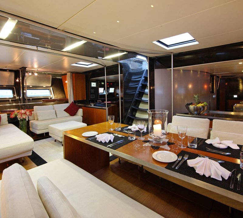 Yacht Wally B Salon