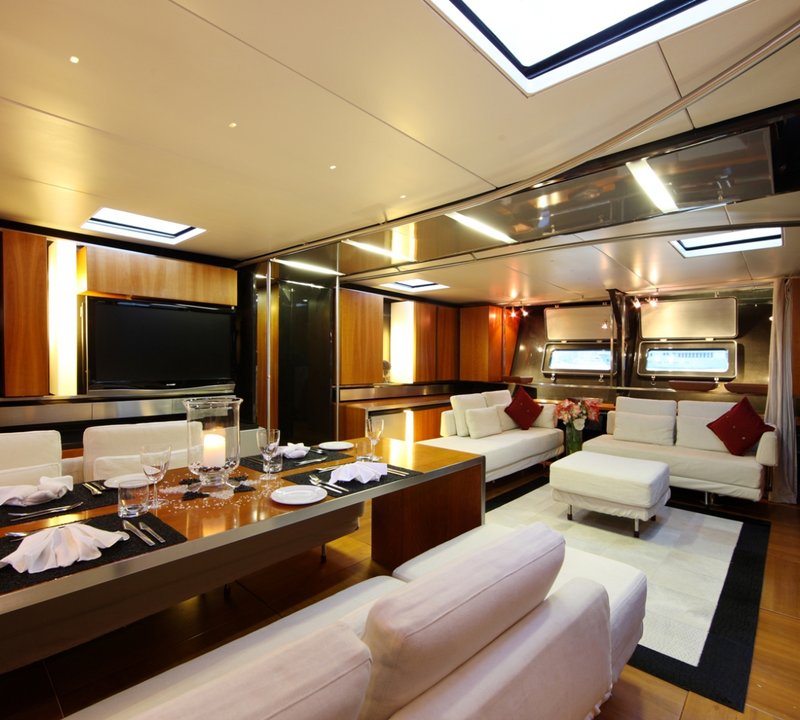 Yacht Wally B Salon