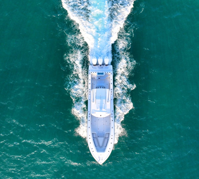 Aerial Vew Of Tender Running
