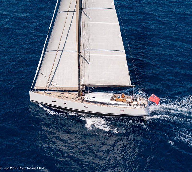 Aerial View Sailing