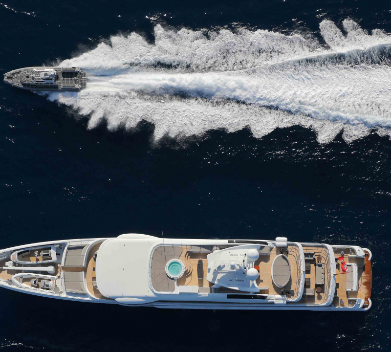 Aerial View With Tender