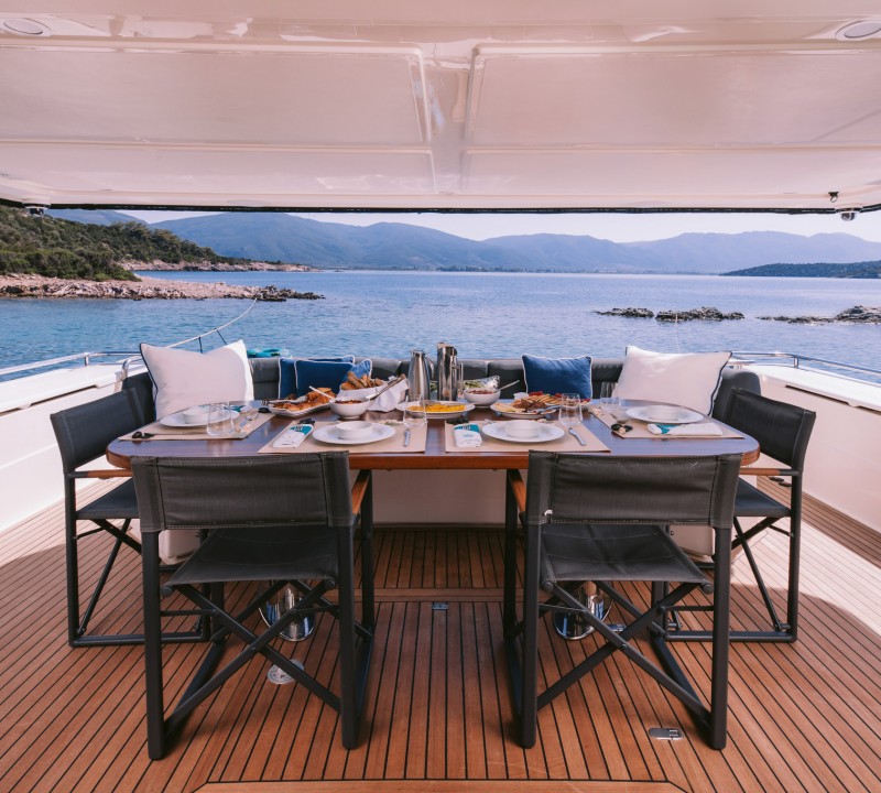 Aft Deck Dining Area