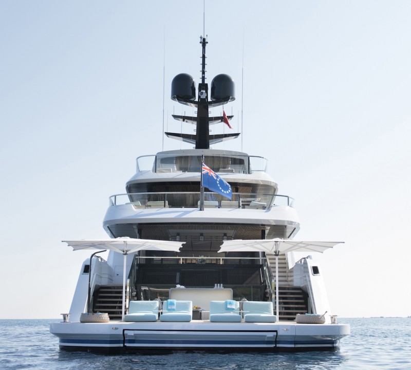 Aft View Of The Yacht