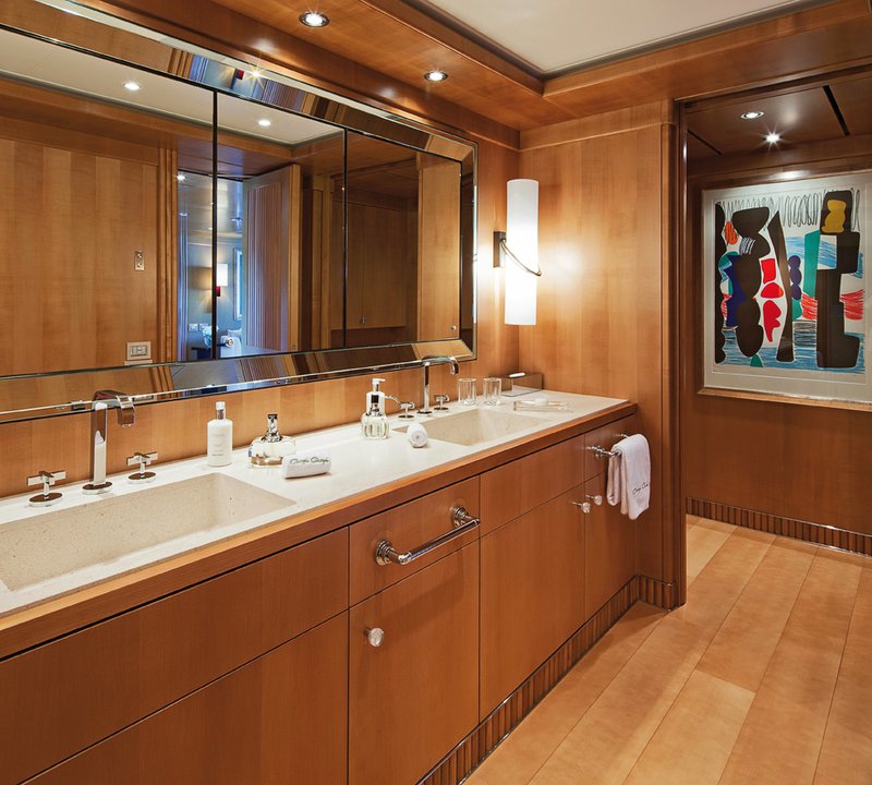 Beautifully Appointed Bathroom With Double Sink