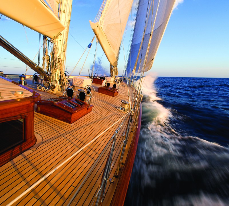 Deck Under Sail