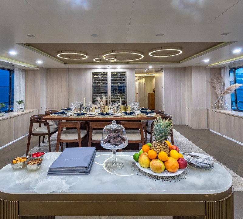Dining Area And Wine Cooler