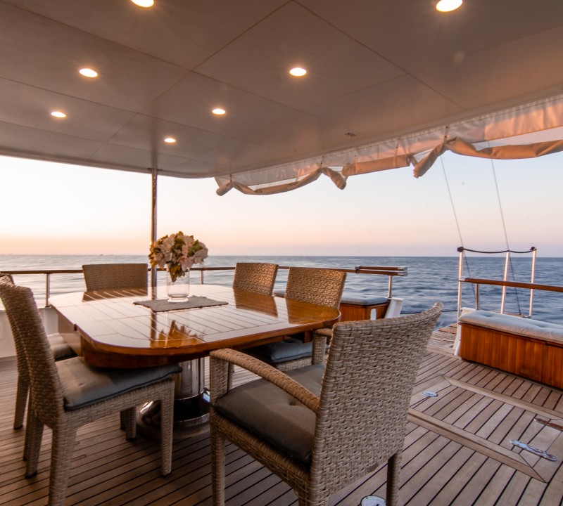 Dining On The Exterior Deck