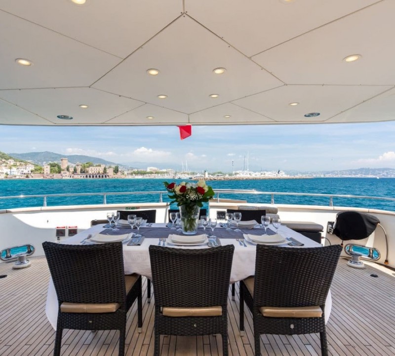 Exterior Dining Area With Sea Views 01