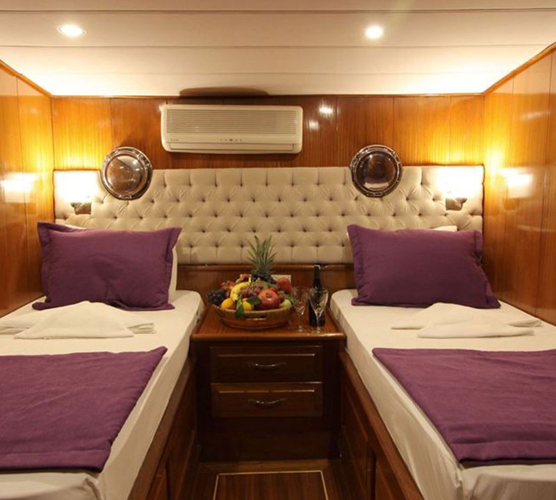 Twin guest cabin
