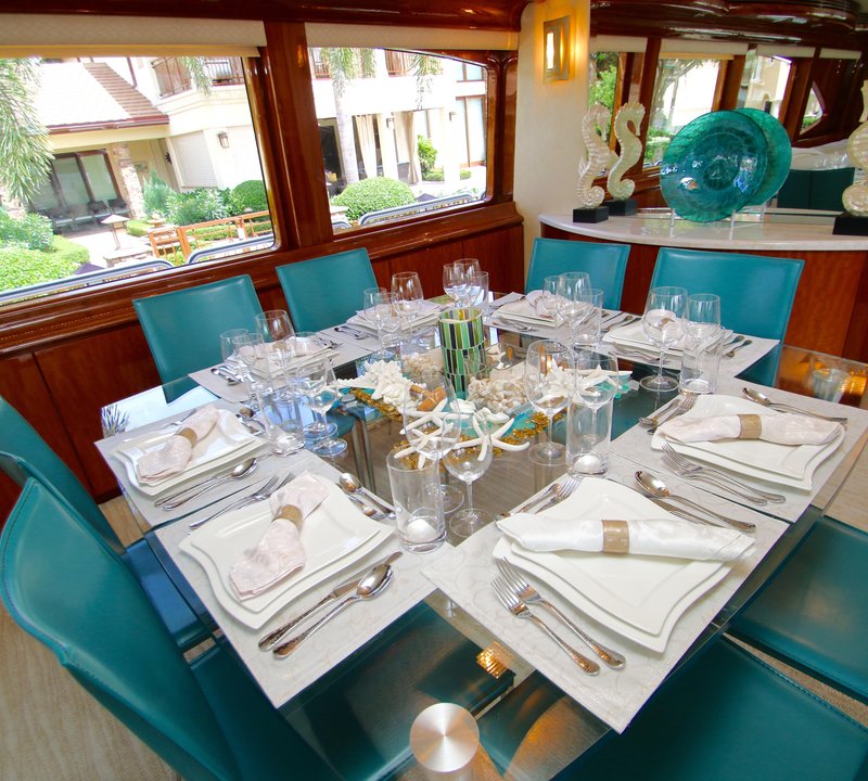 Interior Dining Table Laid