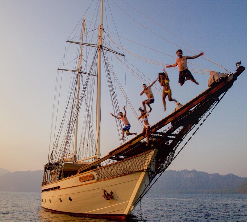 Jumping Off Deck