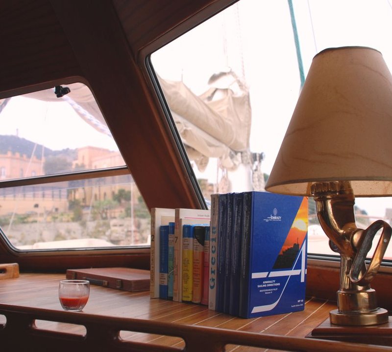 Lamp And Books