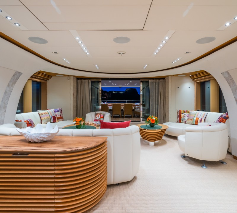 Main Saloon Looking Aft