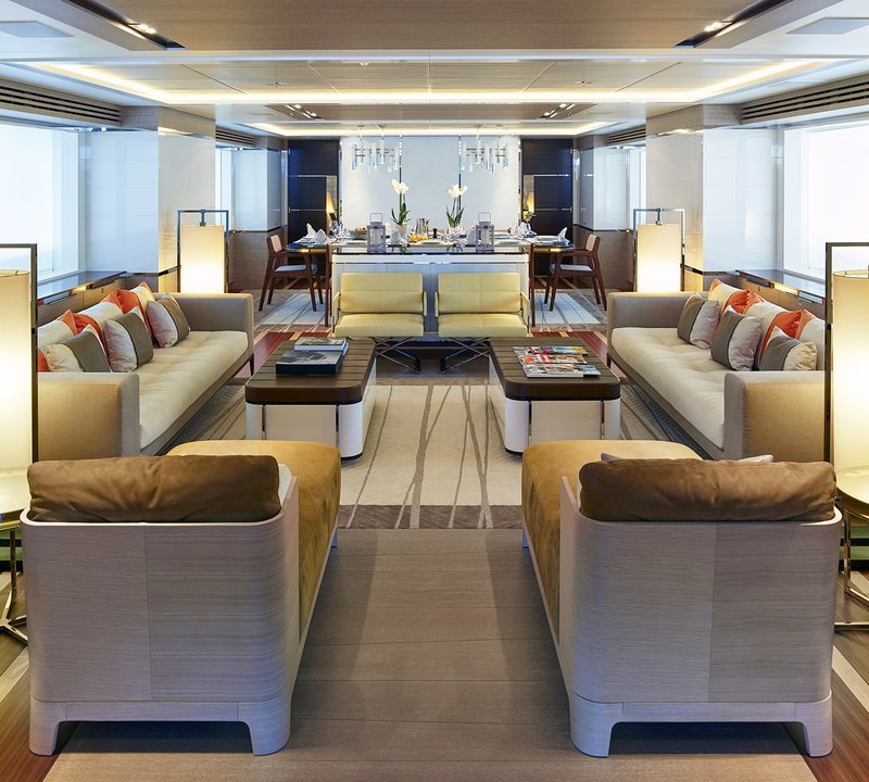 Main Saloon With Dining Area