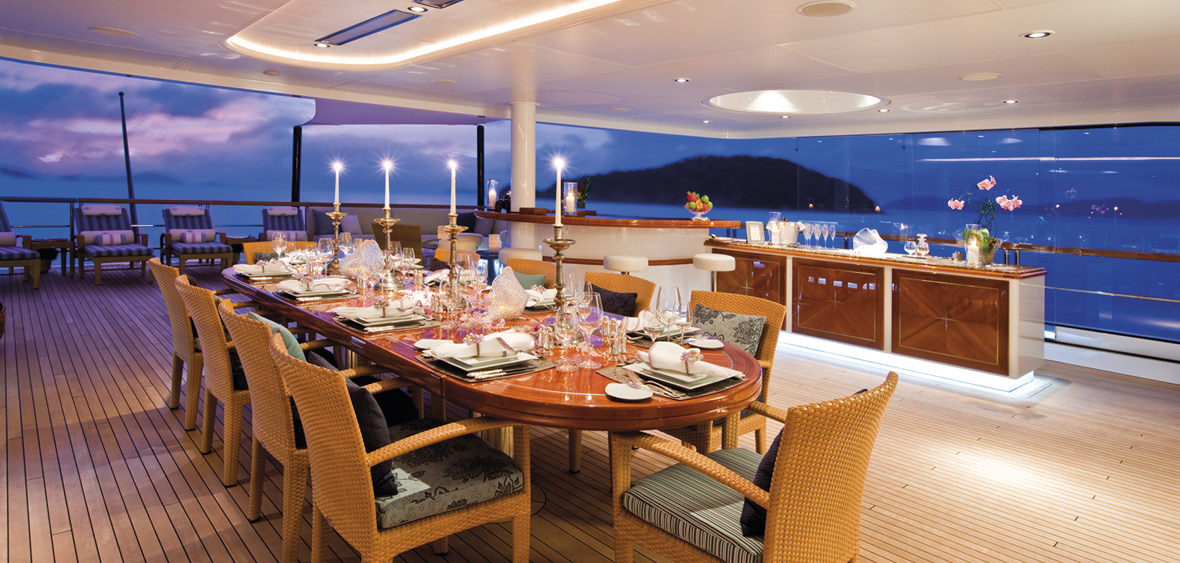 Alfresco dining area