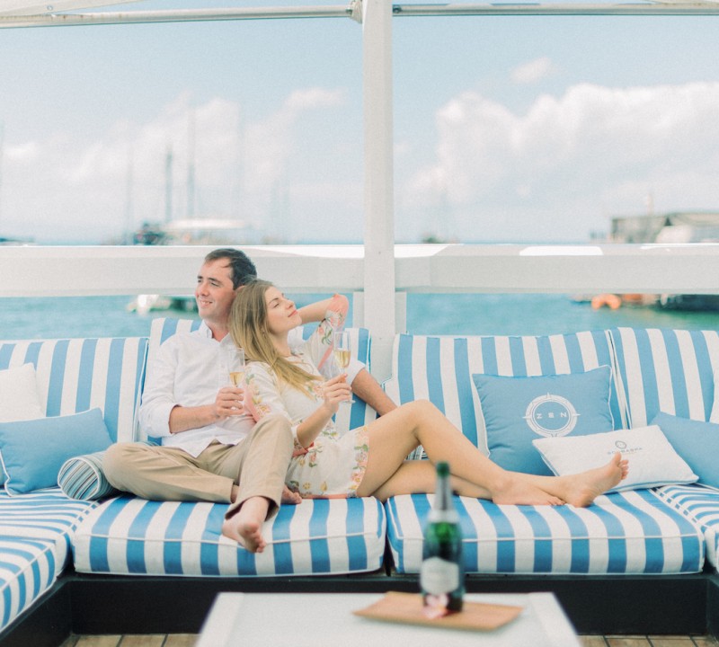 Relaxing On A Yacht