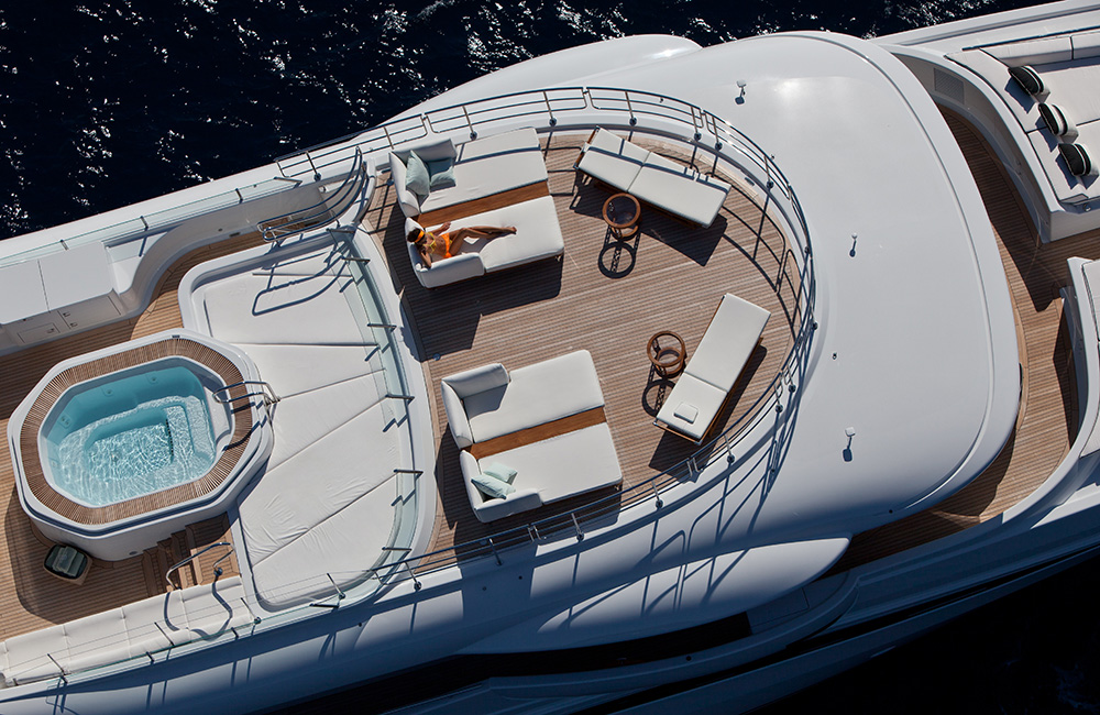 Sundeck With Yellow Bikini