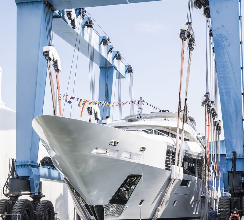 Superyacht ELALDREA+ Launched At Benetti Shipyard