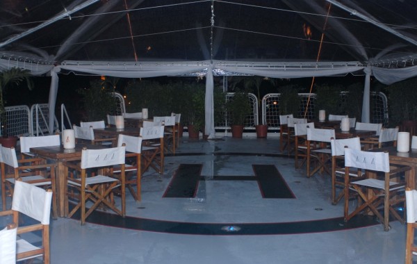 Tables And Chairs Laid Out On GLOBAL