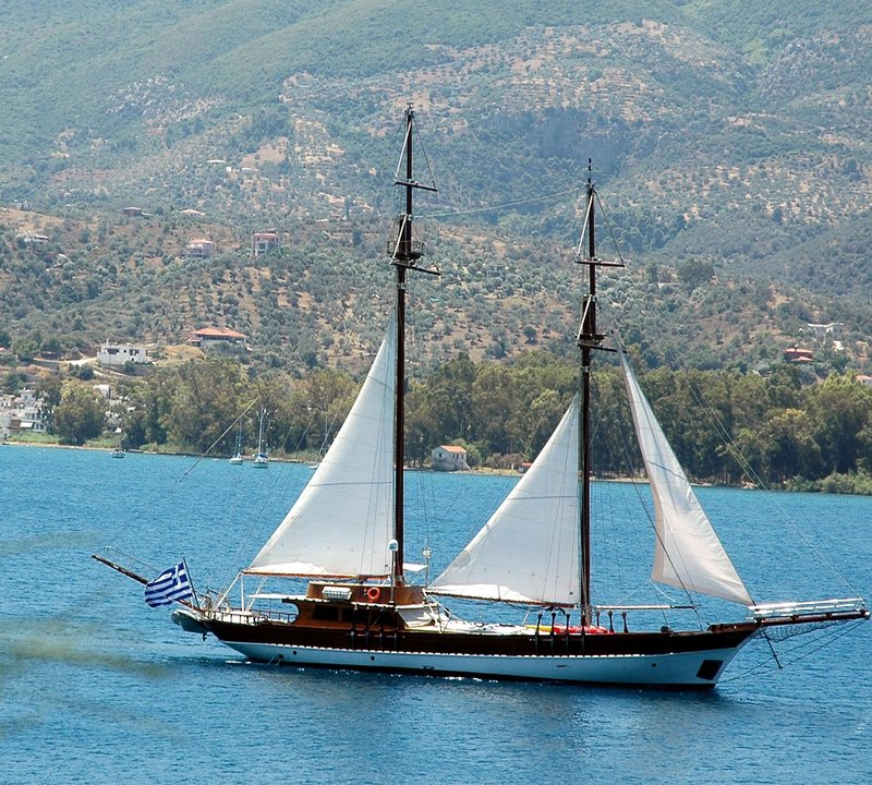 Under sail