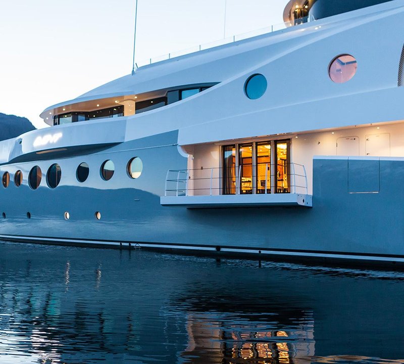 Yacht balcony