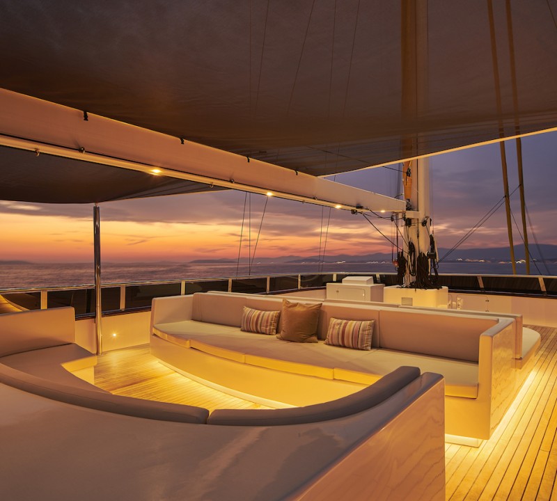Yacht In The Evening